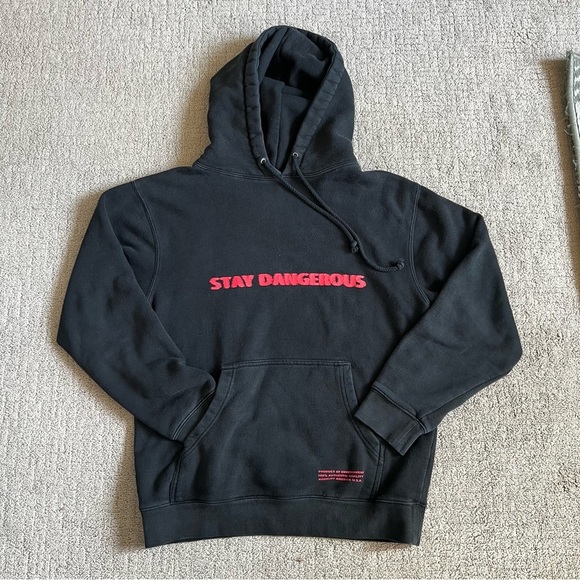 YG Stay Dangerous Official 2018 Album Promo Sweatshirt Sz S Hoodie Black Rare - Picture 2 of 12